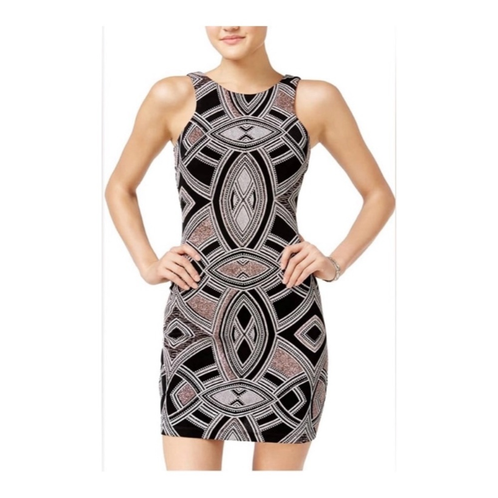 Speechless Juniors Bodycon
Geometric Glitter Sleeveless Dress
Size 13
